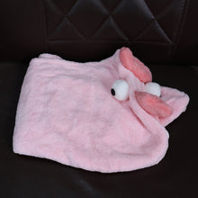 Soft Microfiber Cartoon Design Hair Drying Towel Wrap with Button Closure (1 Pc)
